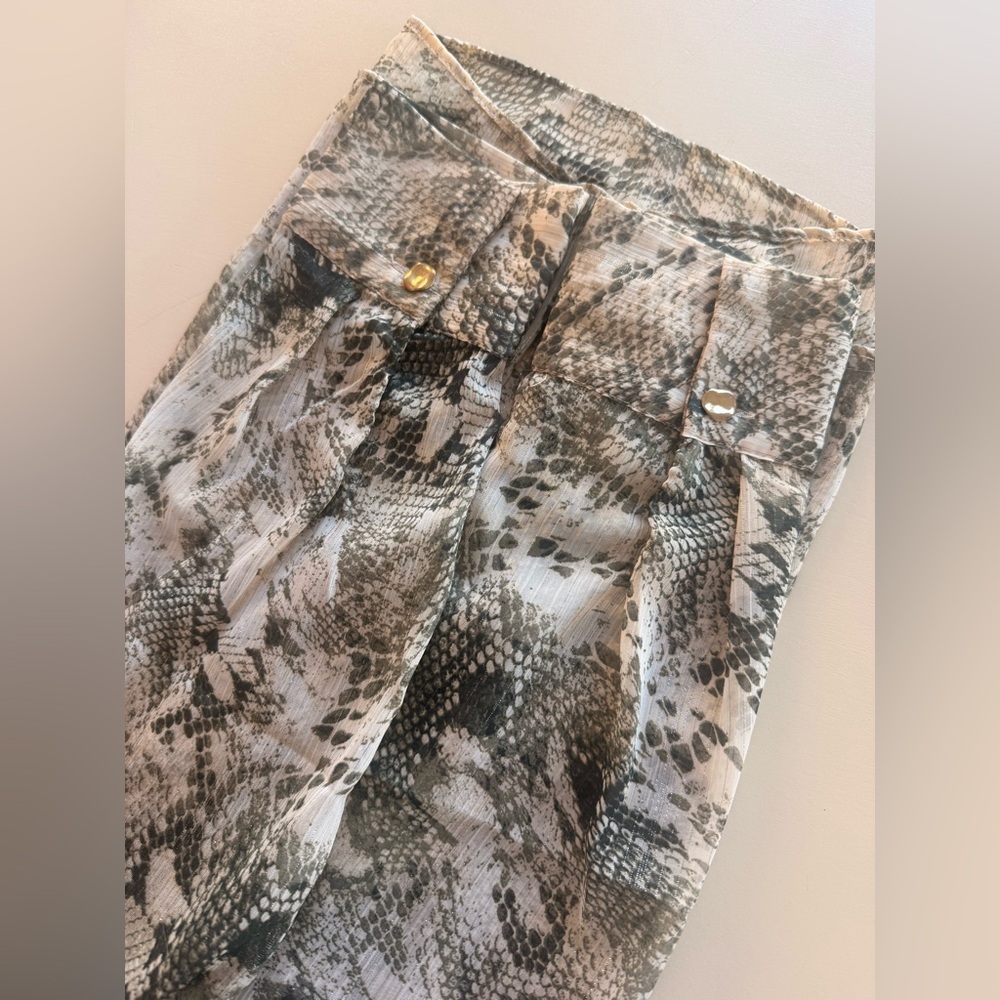 Abstract Pattern Sheer Blouse - image 6